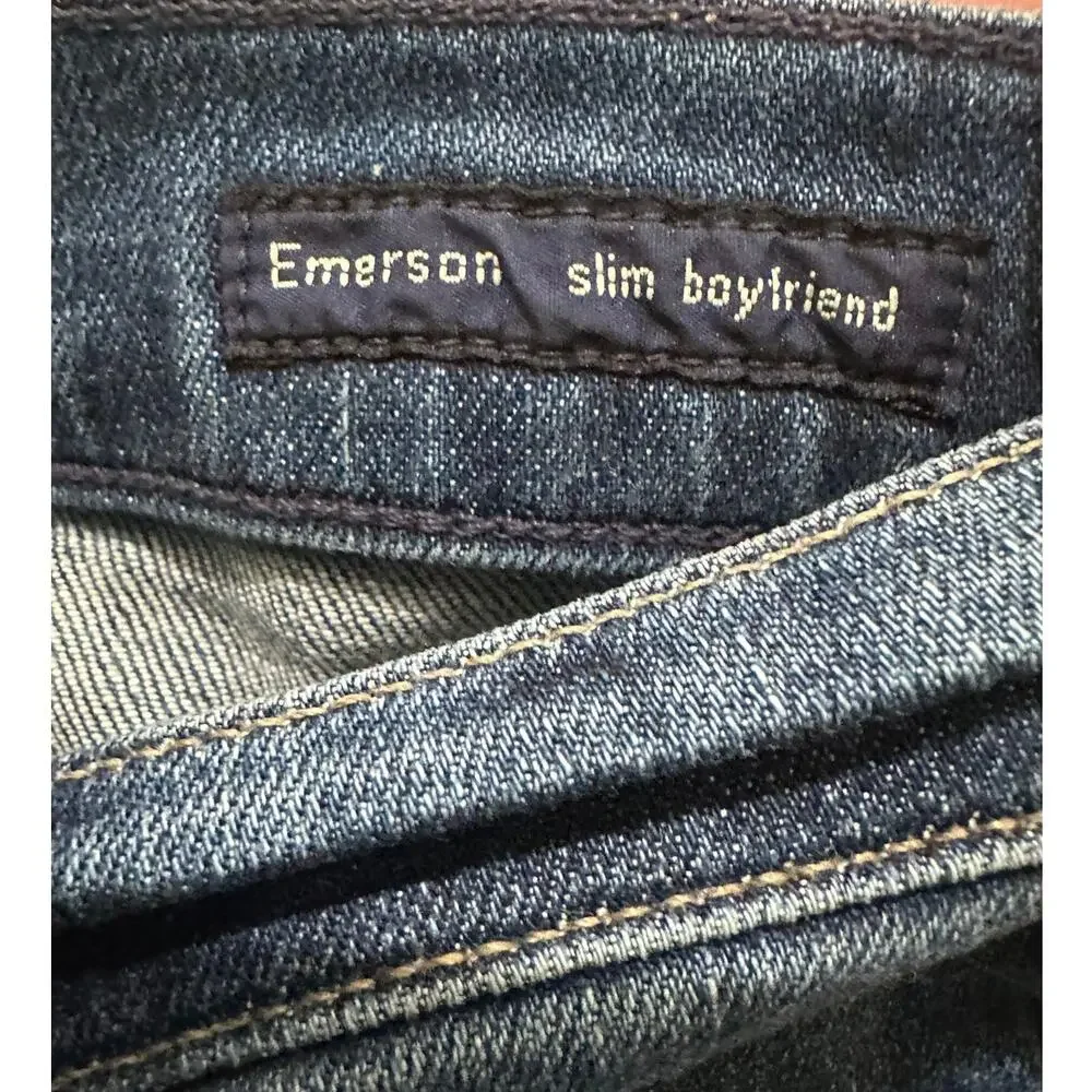 CoH Emerson Slim Boyfriend Jeans Button Fly Straight Leg Medium Wash, 28